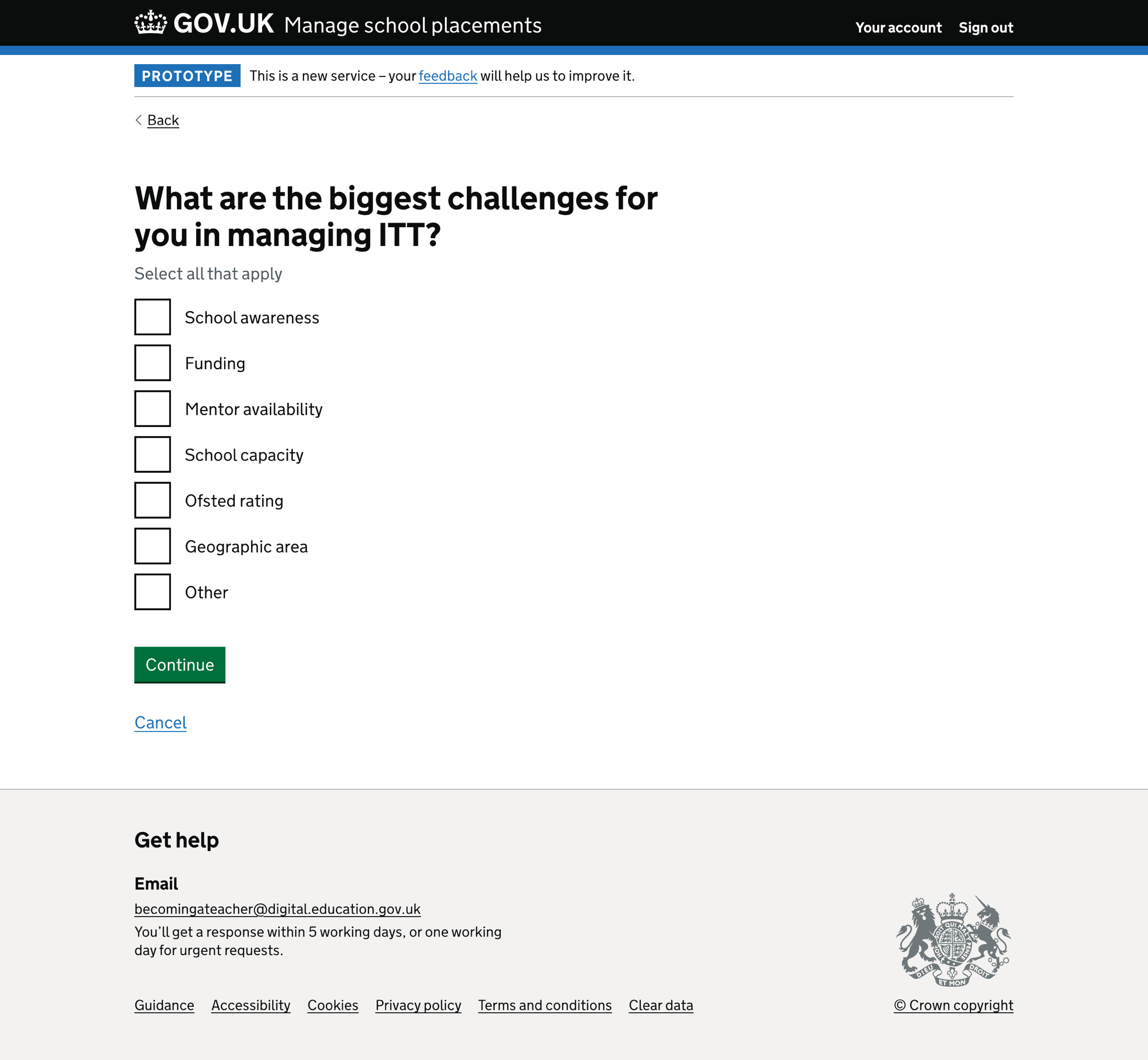 Image showing the question “What are the biggest challenges for you in managing ITT?”