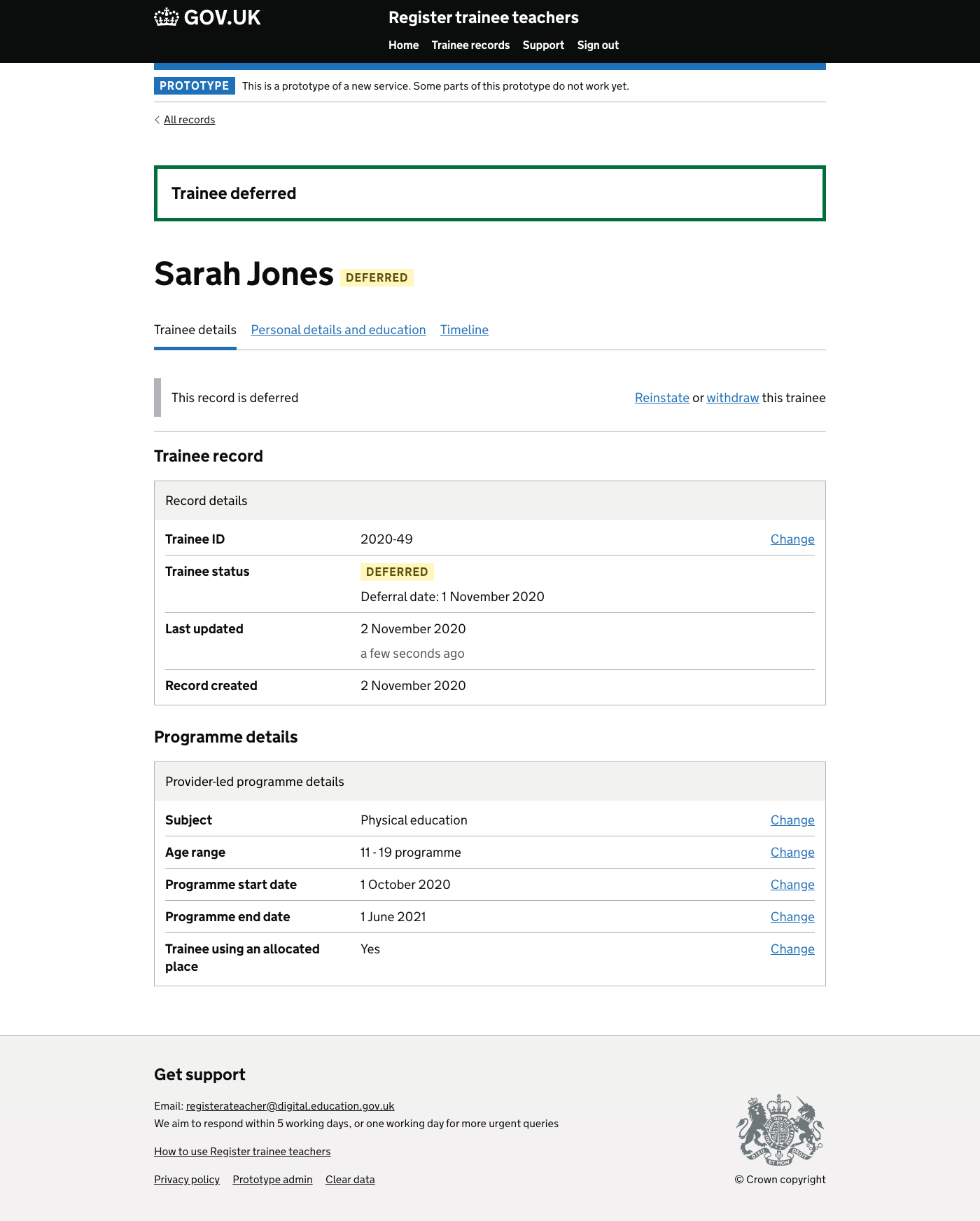 Screenshot of Sarah Jones - Deferred